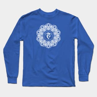 Throat Chakra Mandala - 04 WO Long Sleeve T-Shirt